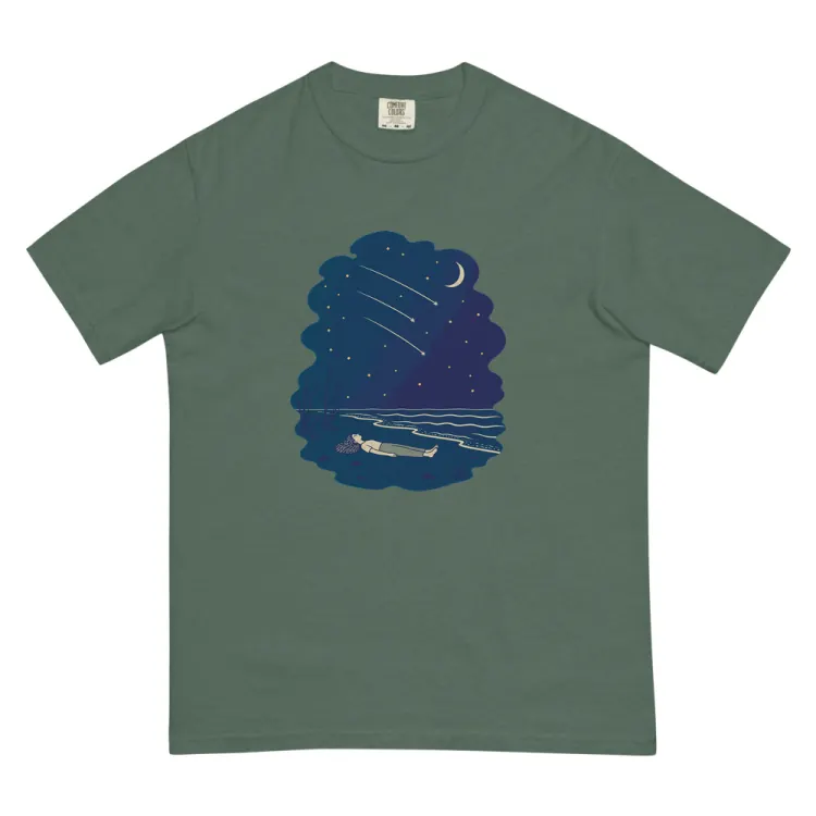 The Falling Stars Tee in Blue Spruce.