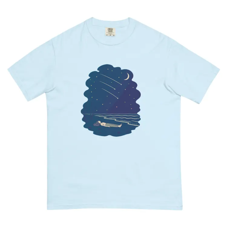 The Falling Stars Tee in Chambray.