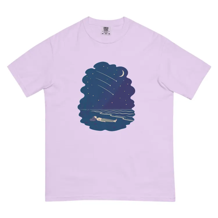 The Falling Stars Tee in Orchid.