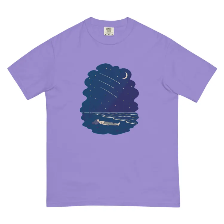 The Falling Stars Tee in Violet.