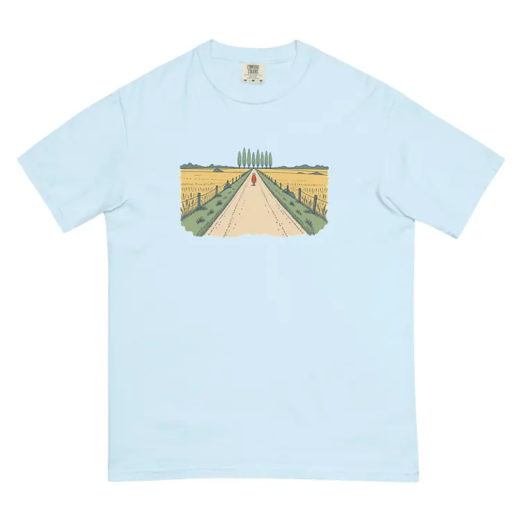 The The Long Road Tee in Chambray.