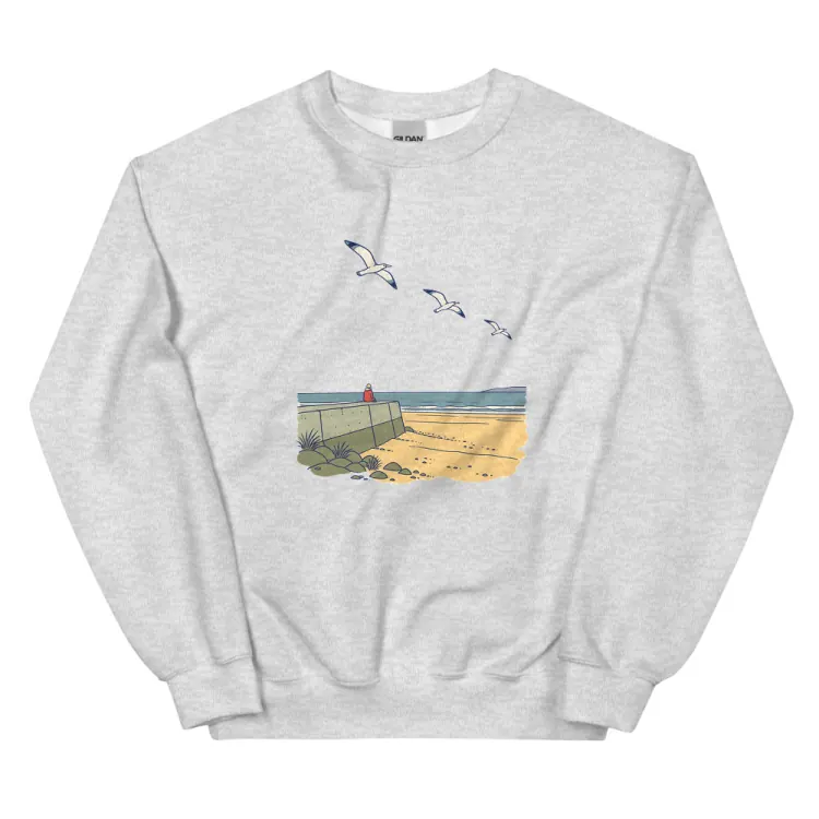 The The Sea Wall Crewneck in Ash.