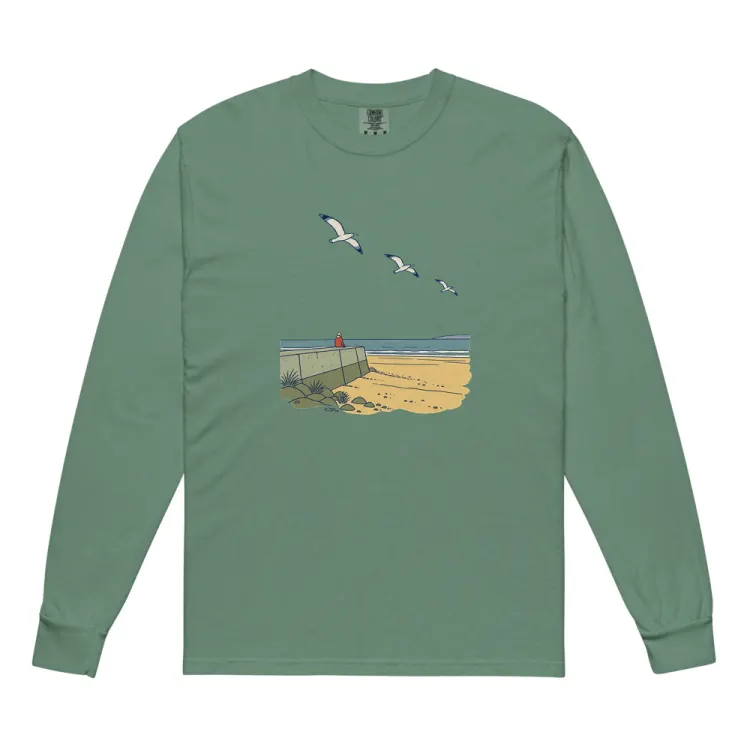 The The Sea Wall Long Sleeve in Light Green.