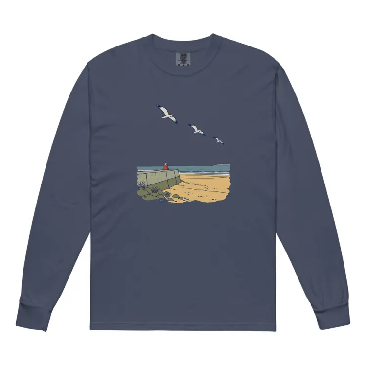 The The Sea Wall Long Sleeve in Navy.