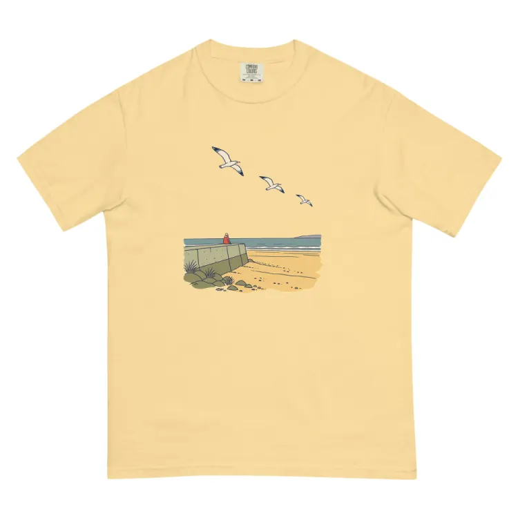 The The Sea Wall Tee in Butter.
