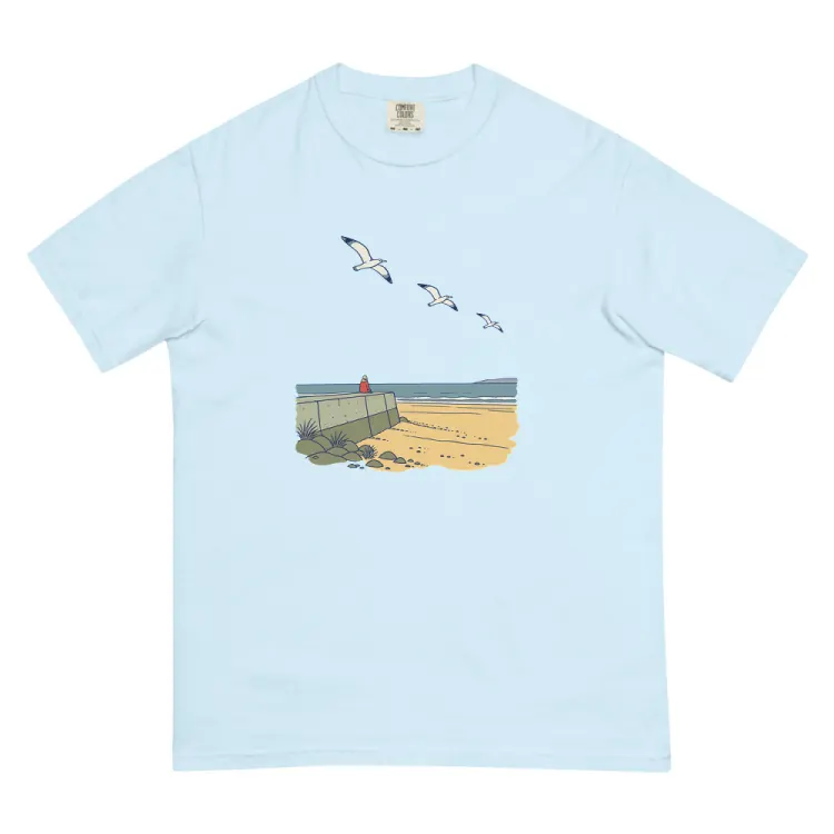 The The Sea Wall Tee in Chambray.