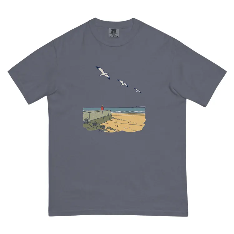 The The Sea Wall Tee in Denim.