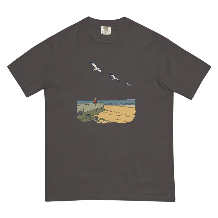 The The Sea Wall Tee in Graphite.