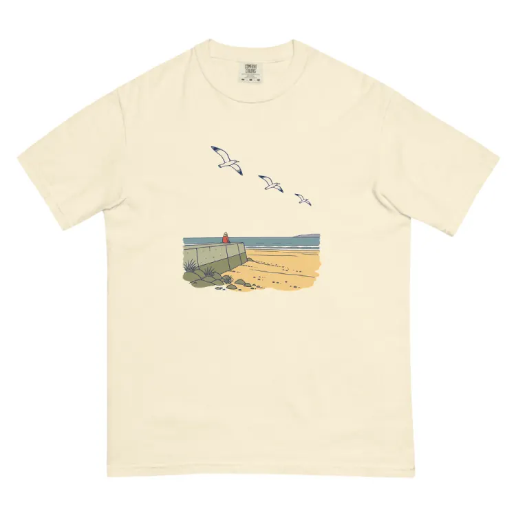 The The Sea Wall Tee in Ivory.