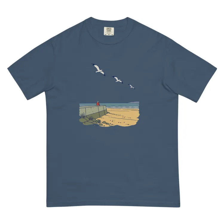 The The Sea Wall Tee in Midnight.