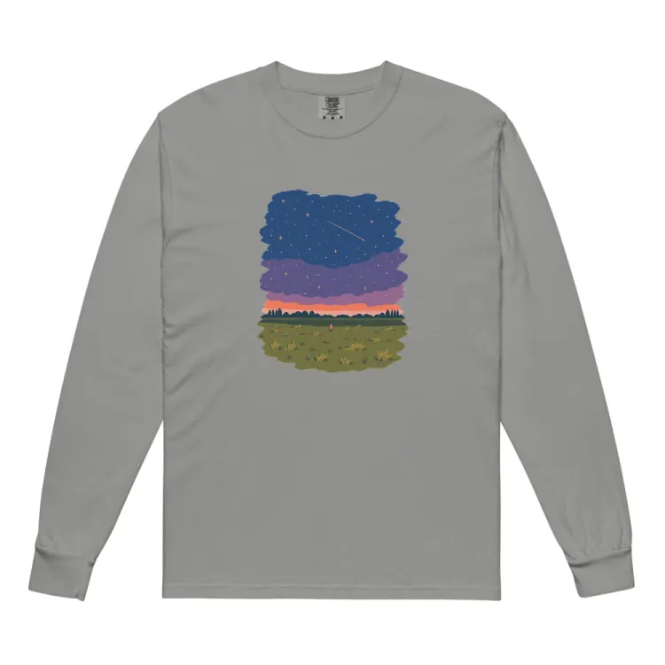 The One at Night Long Sleeve in Grey.
