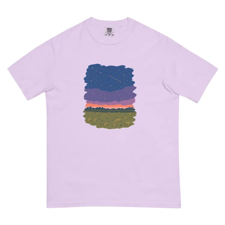 The One at Night Tee in Orchid.