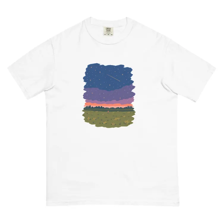 The One at Night Tee in White.