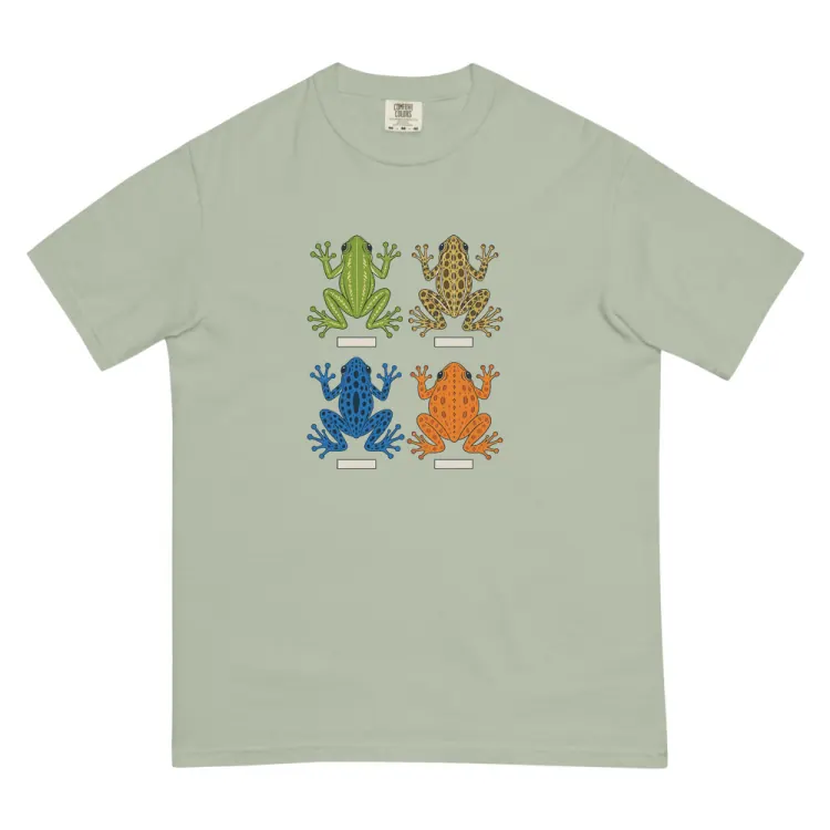 The Four Frogs Tee in Bay.