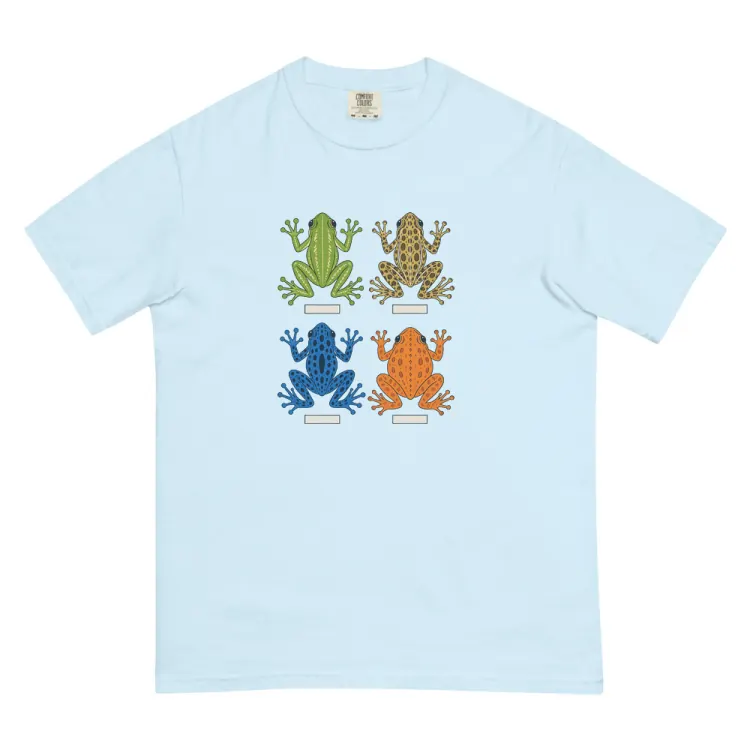 The Four Frogs Tee in Chambray.