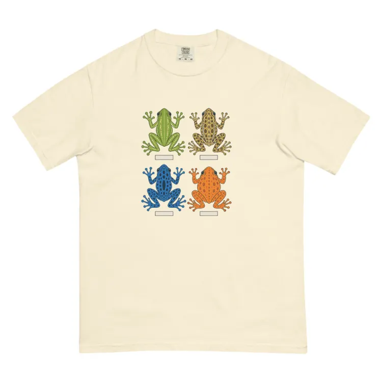The Four Frogs Tee in Ivory.