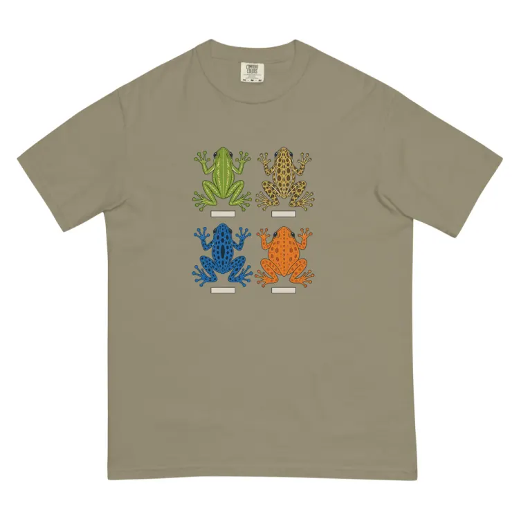 The Four Frogs Tee in Sandstone.