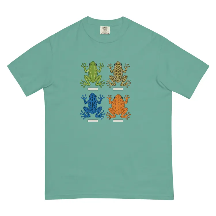 The Four Frogs Tee in Seafoam.