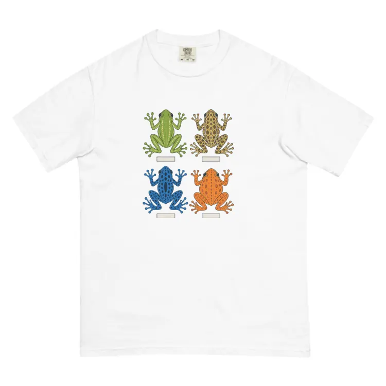The Four Frogs Tee in White.