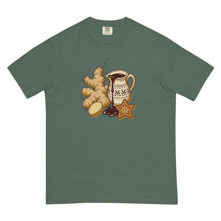The Ginger & Molasses Tee in Blue Spruce.