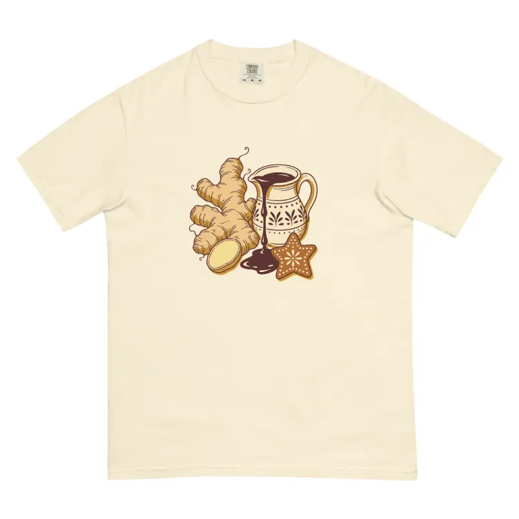 The Ginger & Molasses Tee in Ivory.