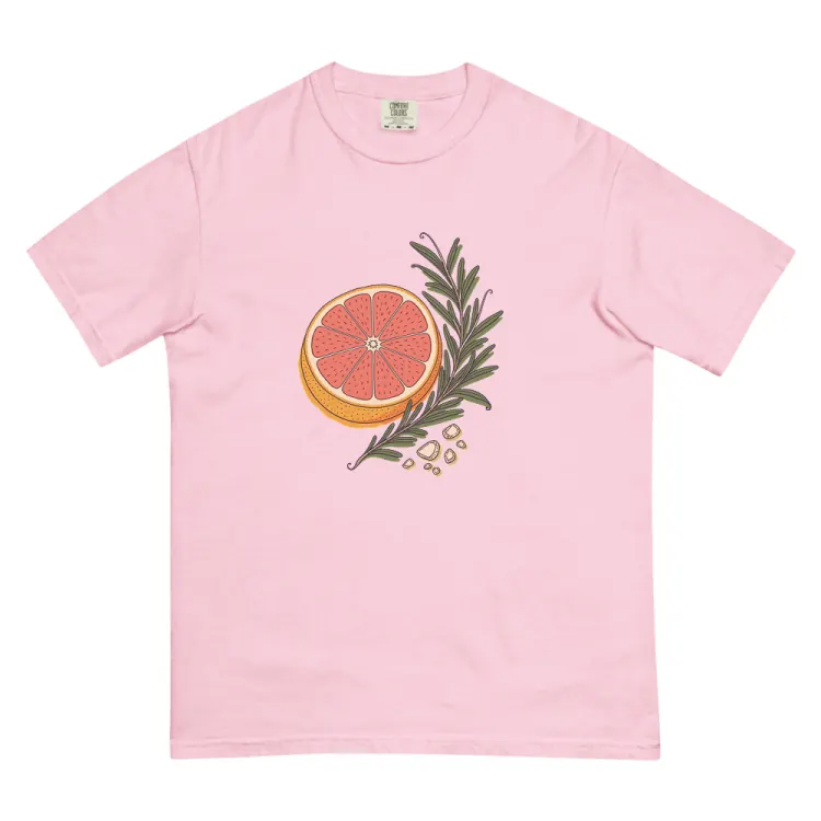 The Grapefruit & Rosemary Tee in Blossom.