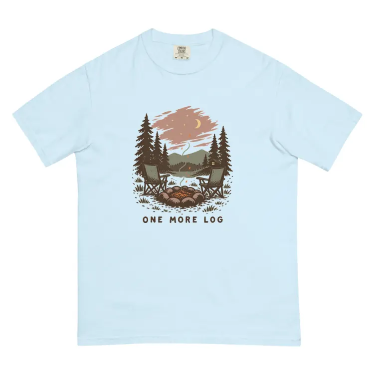 The One More Log Tee in Chambray.