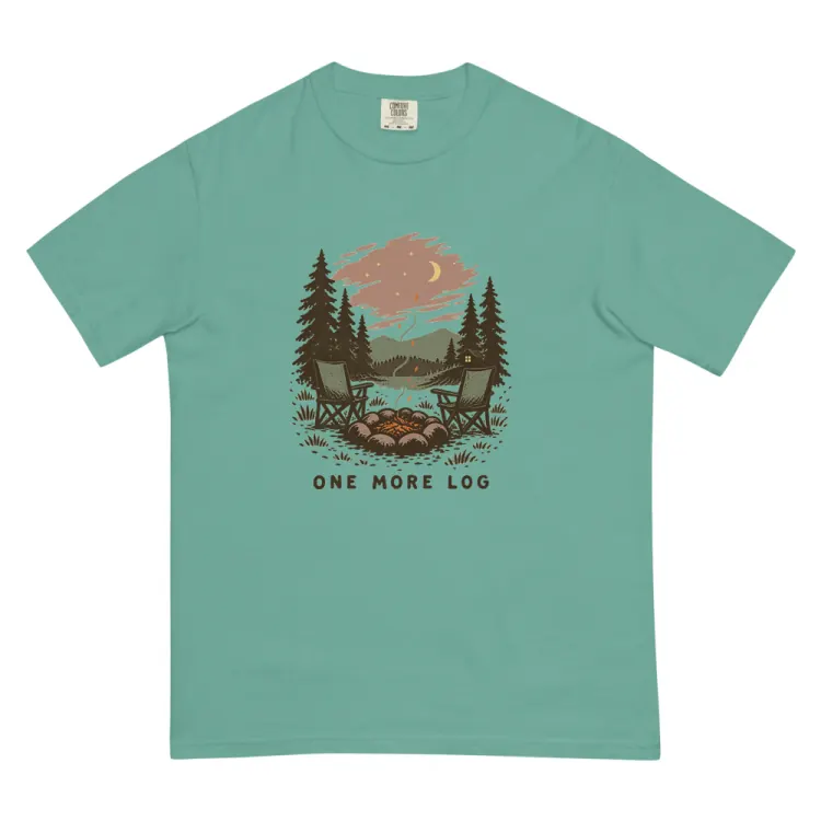 The One More Log Tee in Seafoam.