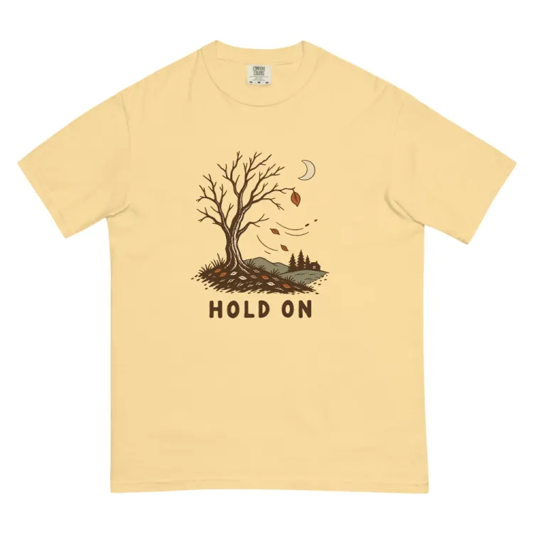 The Hold On Tee in Butter.