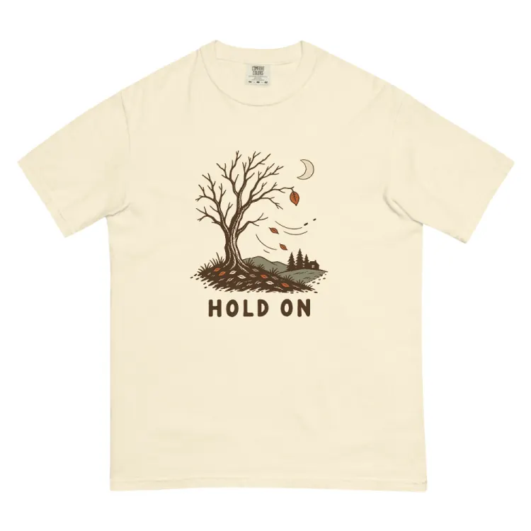 The Hold On Tee in Ivory.