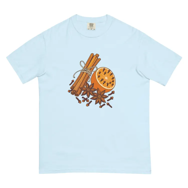 The Clove & Cinnamon Tee in Chambray.