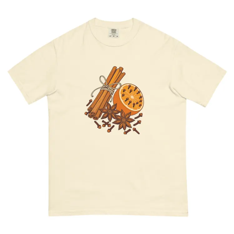 The Clove & Cinnamon Tee in Ivory.