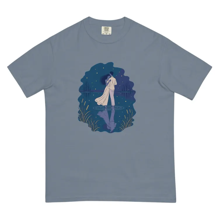 The The Lake Waltz Tee in Blue Jean.