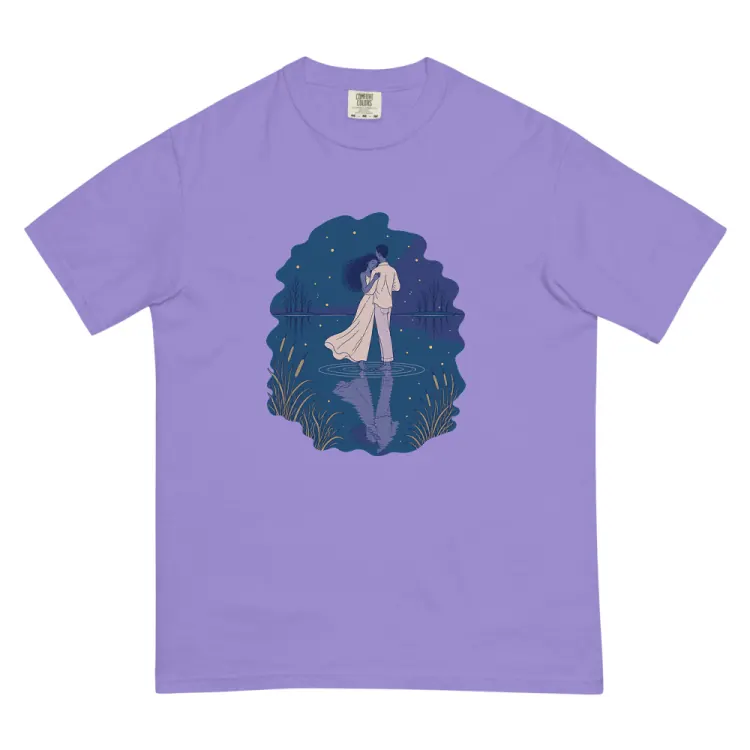 The The Lake Waltz Tee in Violet.