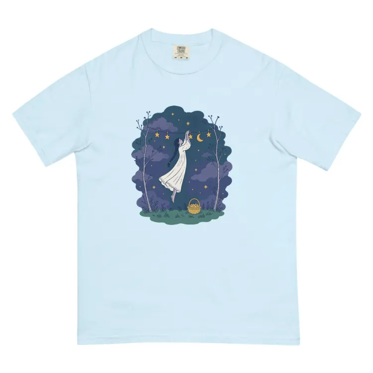 The Hanging the Stars Tee in Chambray.