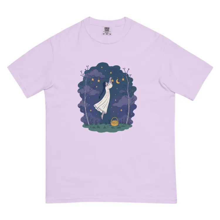 The Hanging the Stars Tee in Orchid.