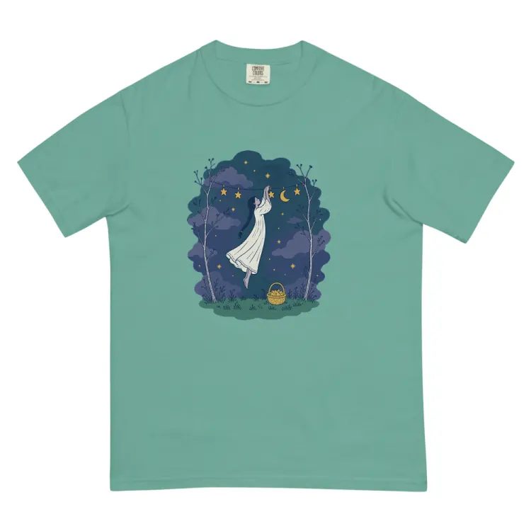 The Hanging the Stars Tee in Seafoam.