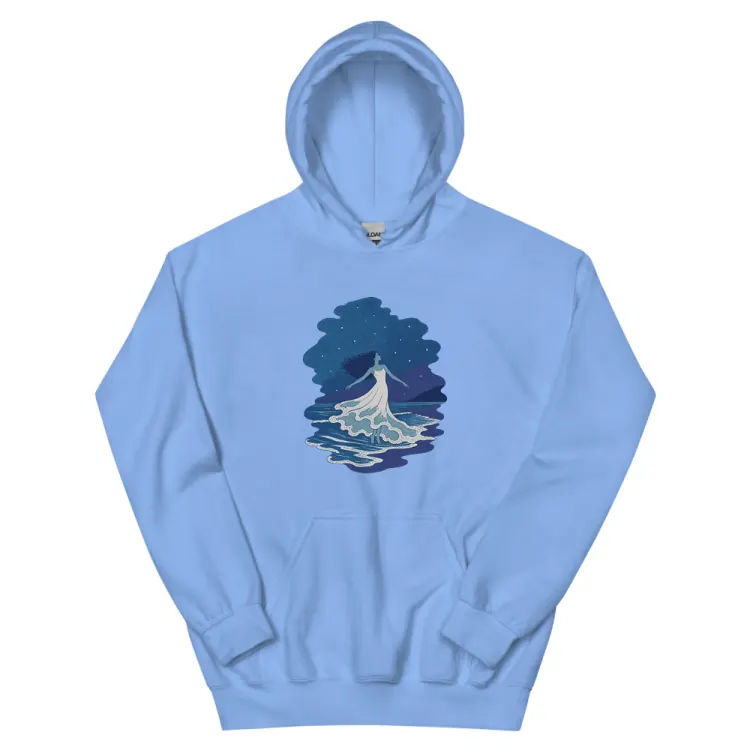 The The Tide Dancer Hoodie in Carolina Blue.