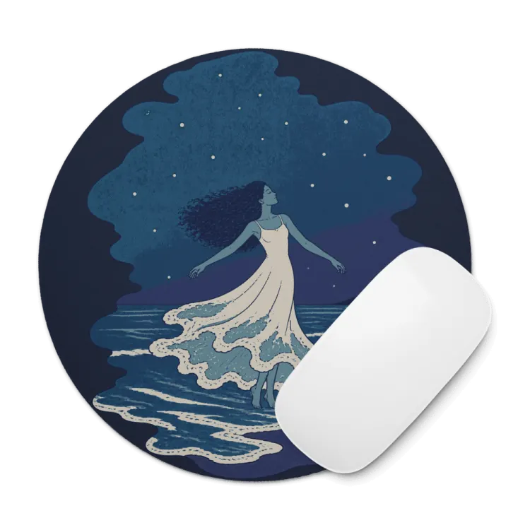 The The Tide Dancer Mouse Pad in Night.