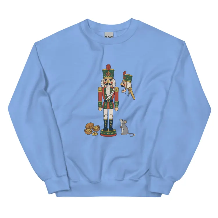 The Nutcracker Specimen Crewneck in Carolina Blue.