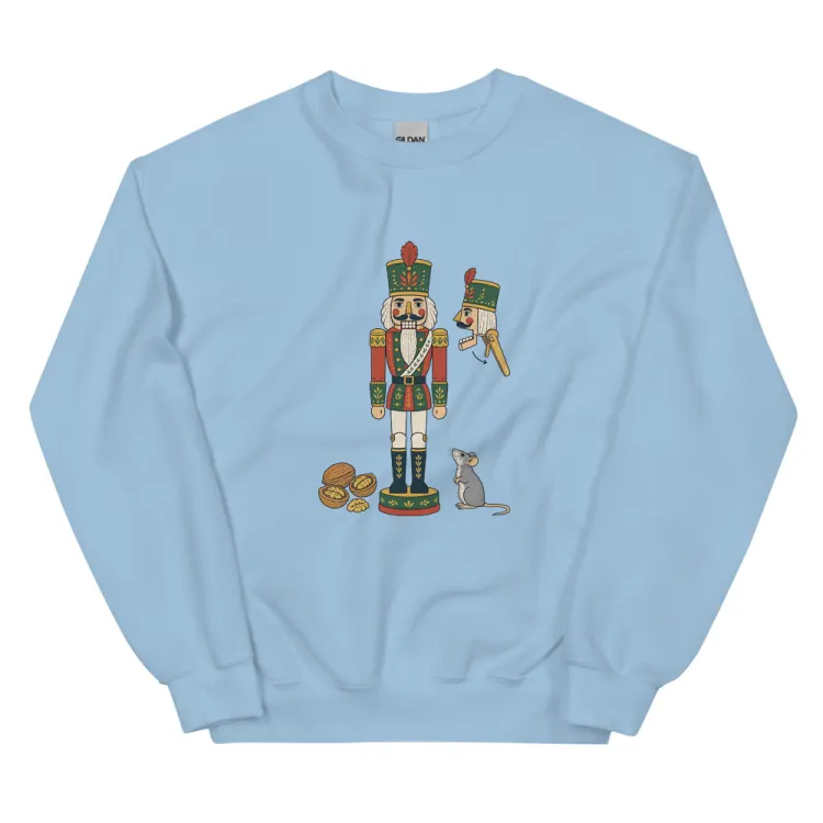 The Nutcracker Specimen Crewneck in Light Blue.