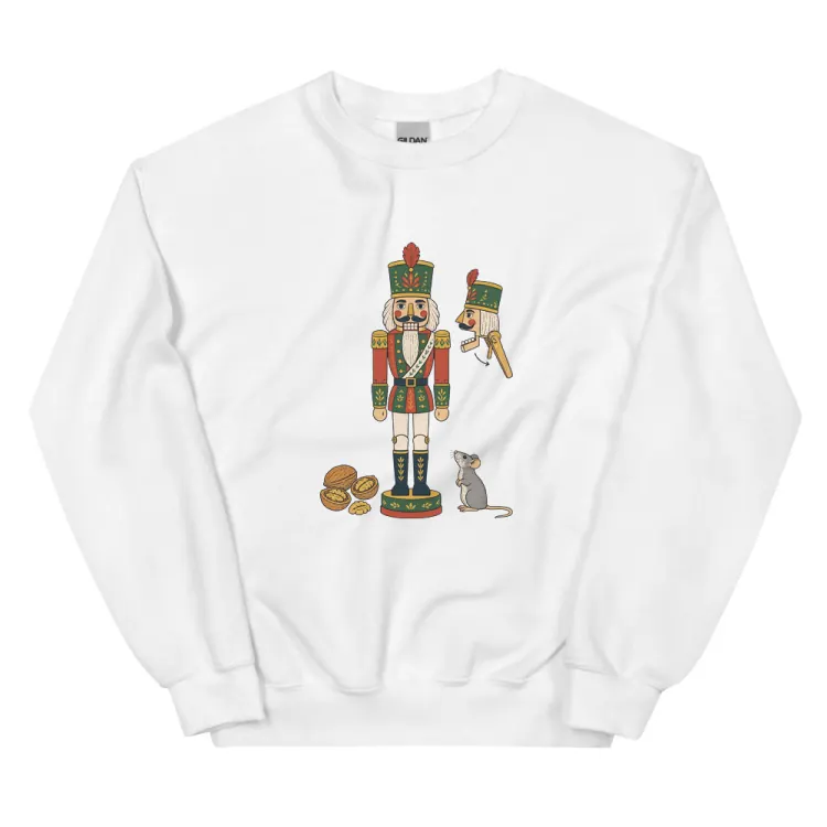 The Nutcracker Specimen Crewneck in White.