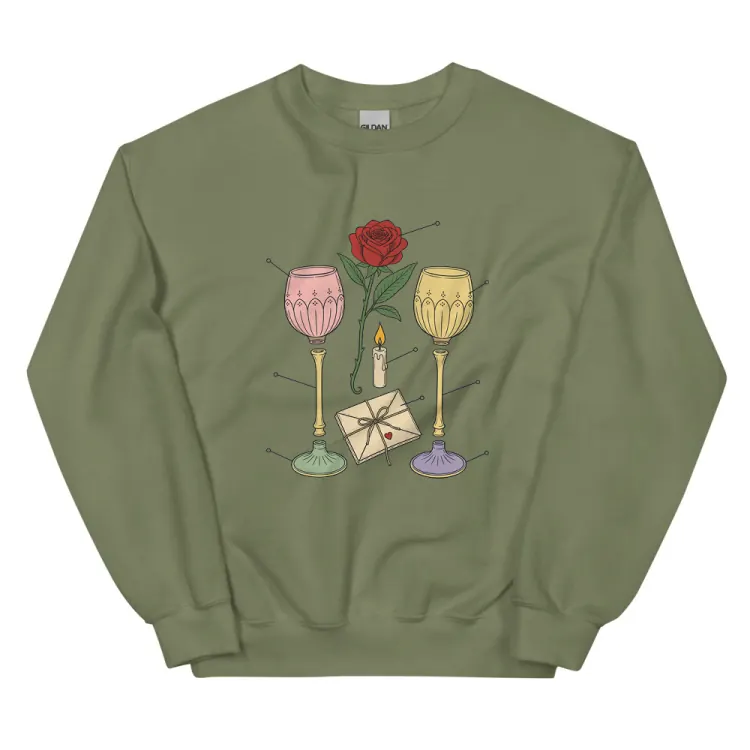 The Anatomy of an Anniversary Crewneck in Military Green.