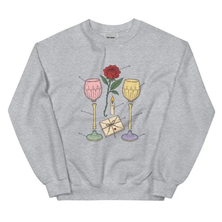 The Anatomy of an Anniversary Crewneck in Sport Grey.
