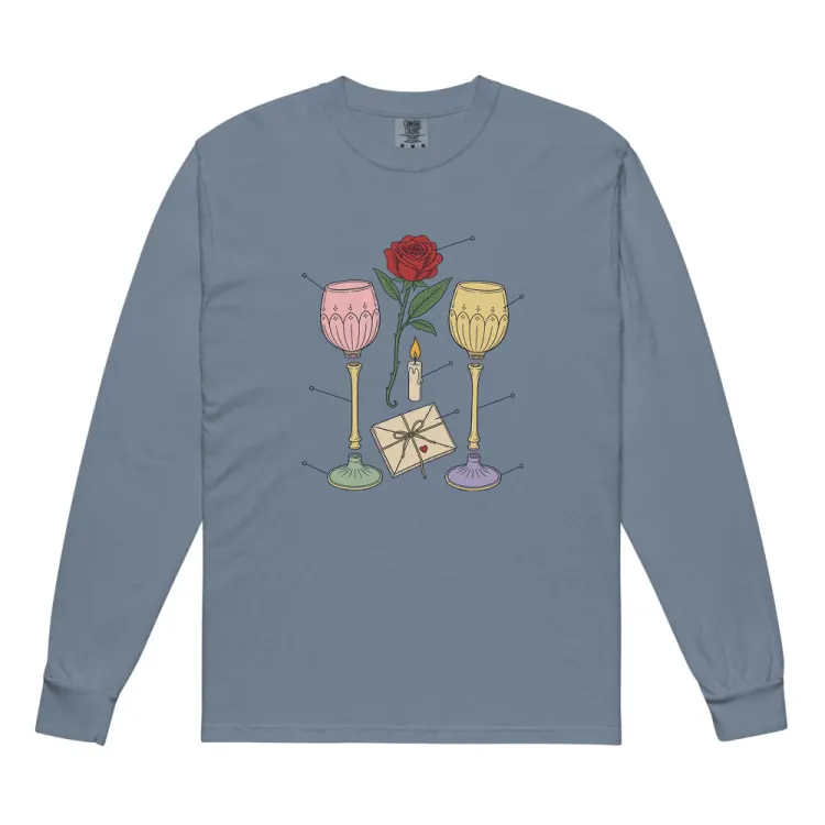 The Anatomy of an Anniversary Long Sleeve in Blue Jean.
