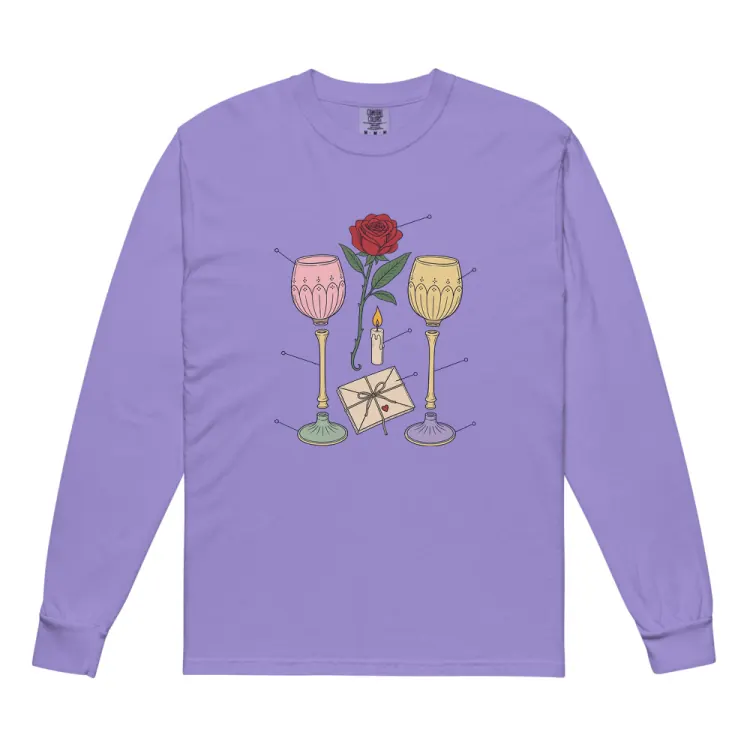 The Anatomy of an Anniversary Long Sleeve in Violet.