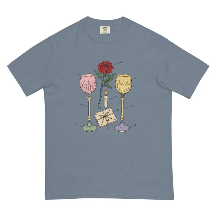 The Anatomy of an Anniversary Tee in Blue Jean.