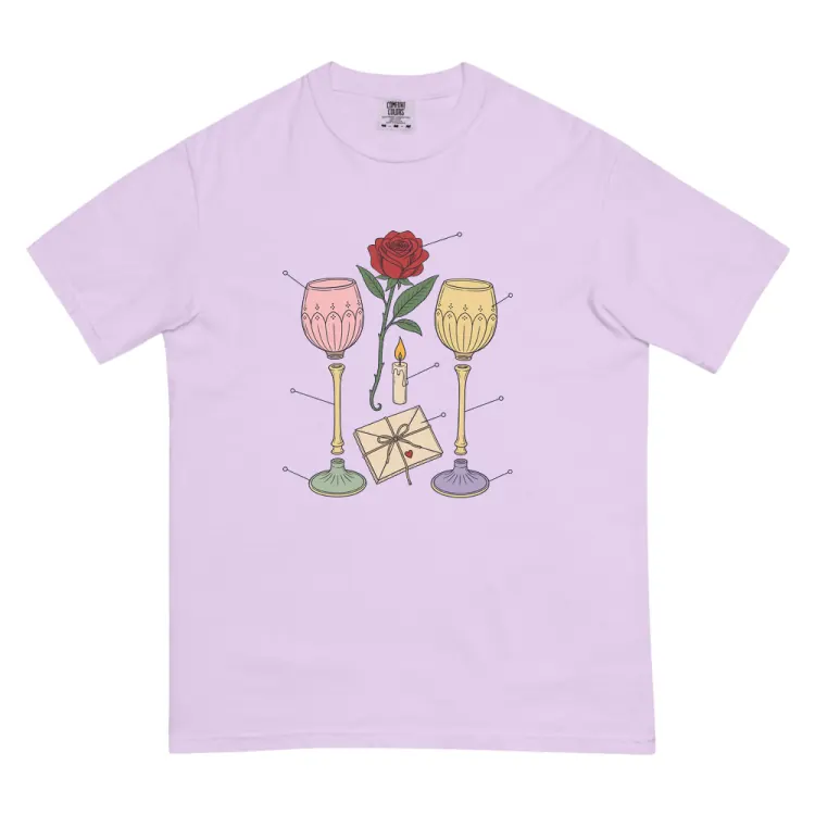 The Anatomy of an Anniversary Tee in Orchid.