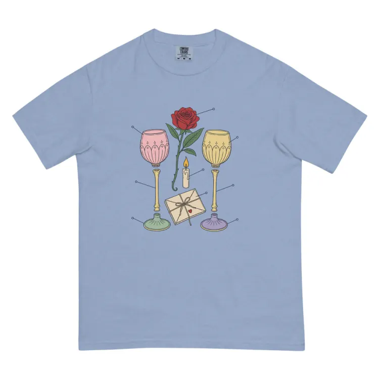The Anatomy of an Anniversary Tee in Washed Denim.
