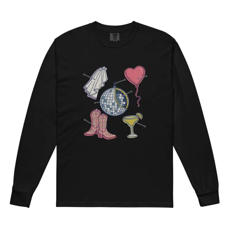 The Anatomy of a Bachelorette Long Sleeve in Black.